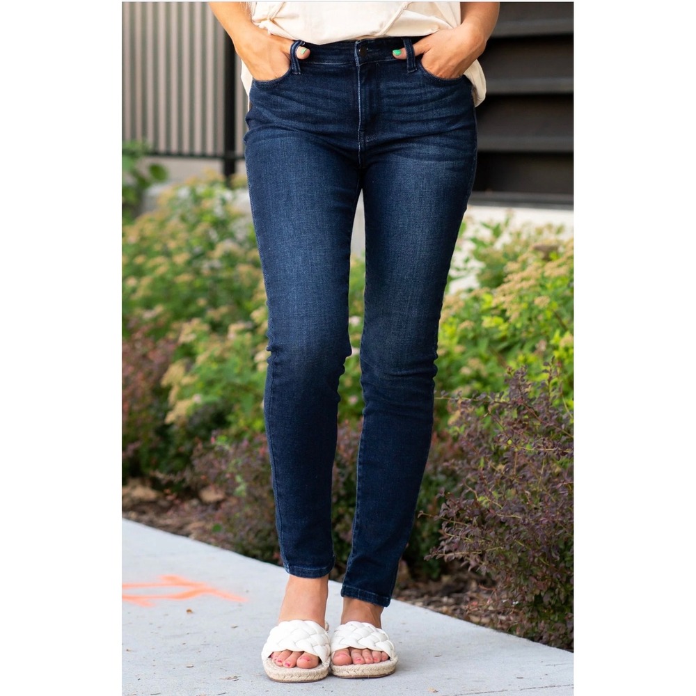 Judy Blue High Waist Skinny Fit Jeans Dark Wash‎ Denim Size 11/30 NEW